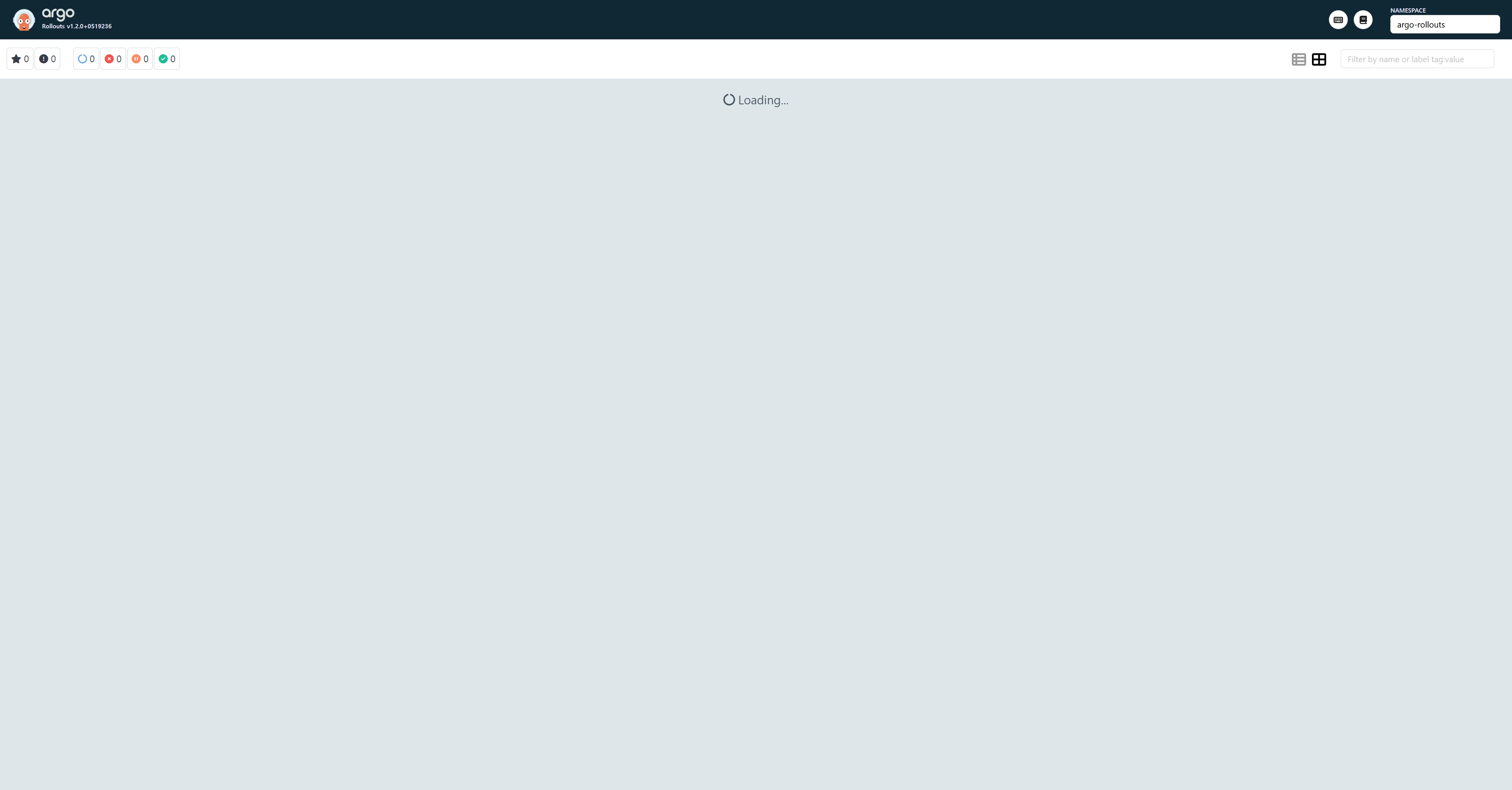Argo Rollouts Dashboard